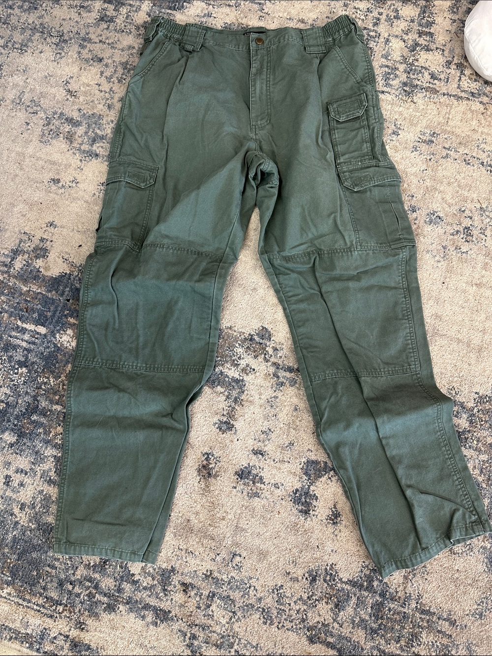 5.11 Tactical Olive Green Cargo Pants - Military Utility Trousers